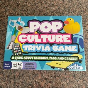 Outset Pop Culture Trivia Game - Blue and Yellow